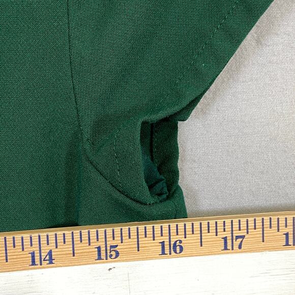 Madewell Green Short Cap Sleeve Pockets Shift Sheath Dress Size 2 - Picture 6 of 8